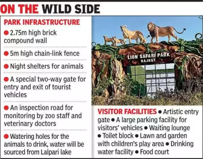 Rajkot Lion Safari Park Nears Completion, Set to Open by May-June 2024