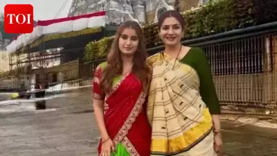 Raveena Tandon Celebrates Daughter's Birthday Month with Spiritual Tirupati Temple Visit