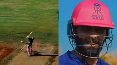 Ravindra Jadeja's Power-Hitting Display in Rajasthan Royals Debut Training Session