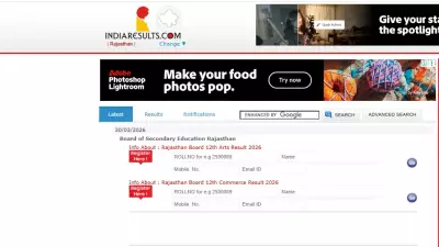 RBSE Class 12 Result 2026 Released: Check Scorecard at indiaresults.com