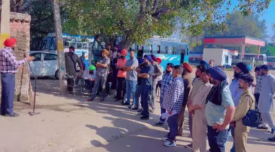 Roadways Contractual Staff in Jalandhar Protest, Demand Permanent Employment