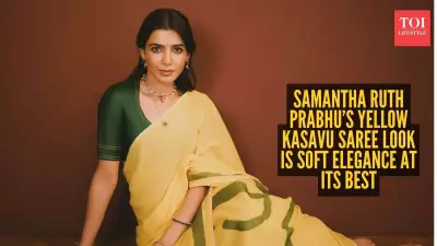 Samantha Ruth Prabhu's Yellow Kasavu Saree Look Defines Soft-Girl Elegance