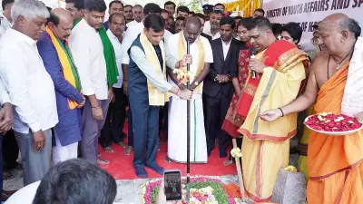 Union Minister Mandaviya Inaugurates Indoor Sports Complex in Karnataka's Mandya