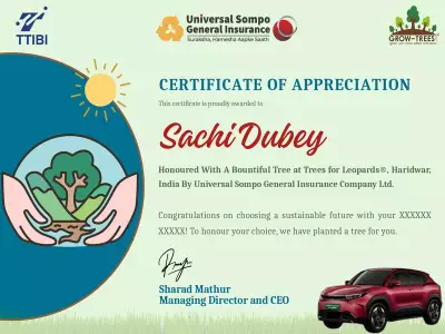 Universal Sompo Launches 'One Policy, One Tree' Initiative for Green Mobility