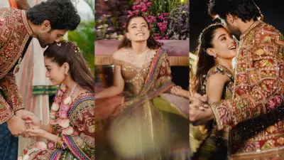 Vijay Deverakonda Kisses Rashmika Mandanna's Forehead at Mehendi Ceremony