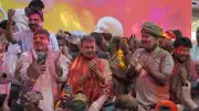 AAP Celebrates 'Kattar Imandar Holi', Kejriwal Slams Modi Government