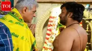 Ajith Kumar Seeks Blessings at Mallikeswarar Temple Ahead of Italian Racing Event