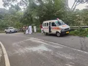 Ambulance Carrying Corpse Overturns in Idukki After Collision with Car