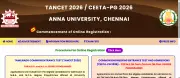 Anna University Opens TANCET 2026 & CEETA-PG 2026 Registration Today