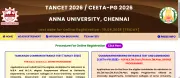 Anna University Opens TANCET & CEETA-PG 2026 Applications from March 16