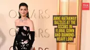 Anne Hathaway Stuns at Oscars in Floral Gown, Steals Spotlight Amid Sequel Buzz