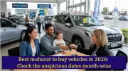 Astrologers Reveal Auspicious 2026 Car Buying Dates for Luck and Safety