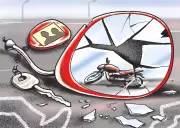 Biker Fatally Run Over by Road Roller in Chatra District Accident