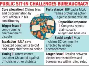 BJP MLA Ambrish Sharma Stages Dharna Against Own Party's Administration in MP