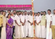 BJP-NDA Conducts Panthakkaal Ceremony in Trichy for Modi's March 11 Rally