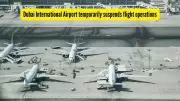Dubai Airport Halts Flights After Drone Incident Ignites Fuel Tank Fire