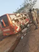 Four Killed, 19 Injured as Private Bus Overturns in Nizamabad District