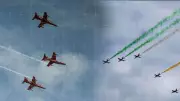 IAF's Surya Kiran Team Showcases Air Power in Spectacular Chandigarh Air Show