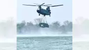 Indian Army and Air Force Deploy Assault Bridge via Chinook Helicopter for First Time