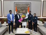 Indian Lacrosse Teams Honored by Vice-President After Historic Asian Golds