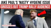 Internet Mocks Jake Paul's Sweat-Stained Appearance at Trump Rally
