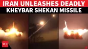 Iran Launches Kheybar Shekan Missiles at Israel, Claims Strikes on US Carrier