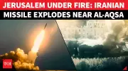 Iran Missile Debris Hits Jerusalem Near Al-Aqsa Mosque, Haifa Warehouse Ablaze