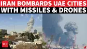 Iranian Missiles and Drones Strike UAE Capitals, Targeting Airports and Ports