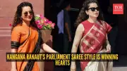 Kangana Ranaut's Saree Style in Parliament: A Tribute to Indian Weavers
