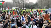 London Police Use Thames as Barrier to Separate Pro-Iran and Counter Protests