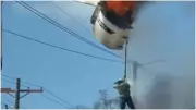 Louisiana Worker Plummets After Bucket Truck Catches Fire in Dramatic Rescue Attempt