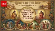Mahabharata's Timeless Ethical Lesson: 'Do Not Do to Others What Hurts You'