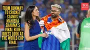 Mahieka Sharma's 'Bleed Blue' Look Steals Spotlight at T20 World Cup Final