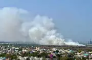 Massive Blaze at Chennai's Kodungaiyur Dumpyard, Smoke Spreads Over 3km Radius