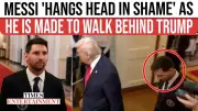 Messi's 'Hanging Head' Moment Behind Trump at White House Goes Viral
