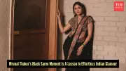 Mrunal Thakur's Black Saree: A Timeless Fashion Statement Defying Trends