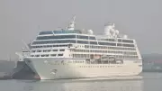 MS Sirena Cruise Ship Docks at New Mangalore Port on Sunday Morning