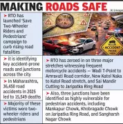 Nagpur RTO Launches 'Save Two-Wheeler Riders and Pedestrians' Campaign to Curb Road Fatalities