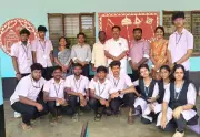 NSS Students Transform Karnataka-Kerala Border School with Warli Art Mural