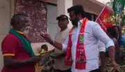 NTK Candidate T Rajessh Launches Campaign from Suriyur, Targets DMK MLA