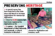 Odisha's Gyan Bharatam Mission Gains Momentum with 65,000 Palm-Leaf Manuscripts Registered