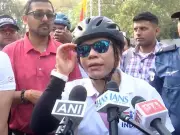 Olympic Medalist Mary Kom Joins Fit India Sunday Initiative with Cycling Event