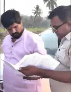 Police Stop Activist Punit Kerehalli at Anjanadri Hill Amid Restrictions