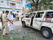 Police Vehicle Carrying Seized Firecrackers Explodes in Krishna District, Four Injured