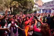 Prayagraj Women Celebrate Exclusive Holi Bash Ahead of Women's Day
