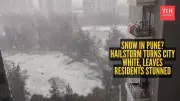 Pune's Unprecedented Hailstorm Transforms Tech Hub into Winter Wonderland