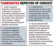 Punjab and Haryana High Court Slams HSSC for Opaque Job Allocation Process