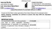 Punjab & Sind Bank LBO Recruitment 2026: 1000 Vacancies Across 17 States
