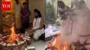 Ram Charan Celebrates Birthday with Sacred Homam, Father Chiranjeevi Shares Heartfelt Wish