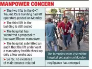 RG Kar Hospital Posts Liftmen After Fatal Accident, Seeks More Staff for 32 Elevators